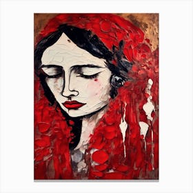 Broken Hearted Woman Canvas Print