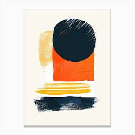 Radiant Tones Of Space Age Balance Mid Century Style Canvas Print