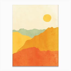Orange Hills Canvas Print