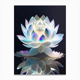 White Lotus Holographic 2 Canvas Print