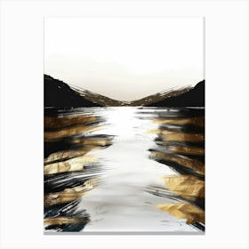 Gold And Black Canvas Print 6 Canvas Print