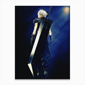 Light Of Heroes ― Cloud Strife–Final Fantasy Vii Canvas Print