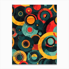 Abstract Circles 36 Canvas Print