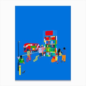 Day Out In Busy London Canvas Print