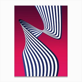 Abstract Striped Pattern Canvas Print