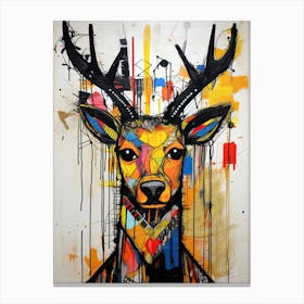 Deer 1 Neo-expressionism Canvas Print