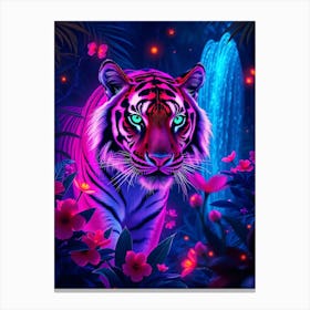 Tiger In The Jungle Canvas Print