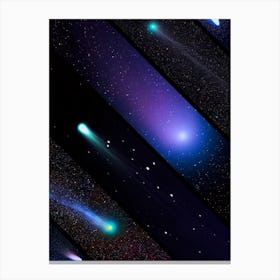 Space collage: comets mashups — space poster, science poster, space photo Canvas Print