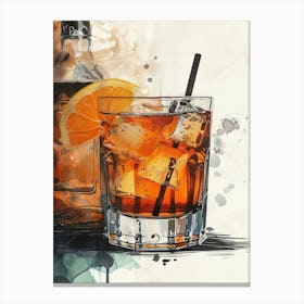 Aperol Spritz Orange 80 Canvas Print