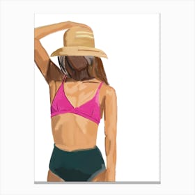 Beachgirl Canvas Print