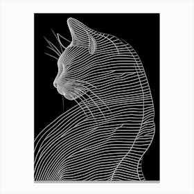 Abstract Cat Canvas Print