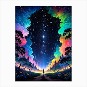 Starry Night Sky 24 Canvas Print