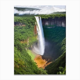 Kaieteur Falls, Guyana Realistic Photograph (1) Canvas Print