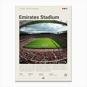 Arsenal - Emirates Stadium Canvas Print