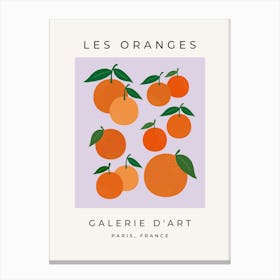 Les Oranges | 02 - Purple Canvas Print