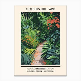 Golders Hill Park London Parks Garden 4 Canvas Print