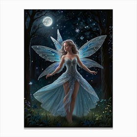 Fairy In The Forest Canvas Print