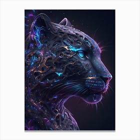 Galaxy Jaguar Canvas Print