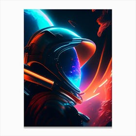 Gravity Neon Nights Space Canvas Print