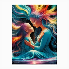 Mother And Daughter 4 Canvas Print