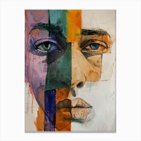 Abstract Of A Woman'S Face 3 Canvas Print