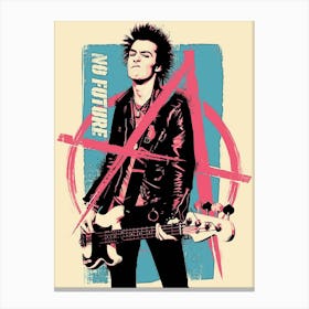 Sid Vicious sex pistols Canvas Print