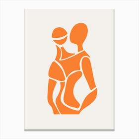 Abstract Orange Figure 2 Canvas Print