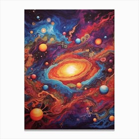 Galaxy In Space Canvas Print