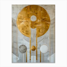 'Golden Circles' Canvas Print