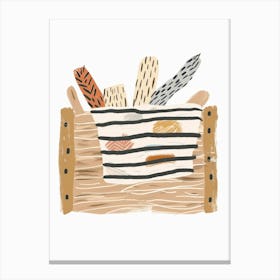 Basket Of Bread 3 Canvas Print