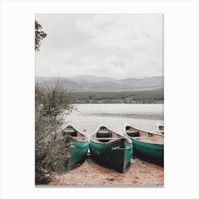 Fishing Canoes Canvas Print