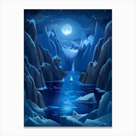 Night In The Arctic Canvas Print