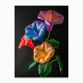 Bright Inflatable Flowers Morning Glory 2 Canvas Print