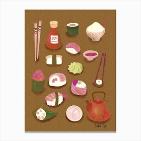 Sushi Love 2 Canvas Print