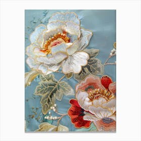 Chinese Floral Embroidery 5 Canvas Print