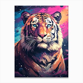 Tiger In Space 2 Canvas Print