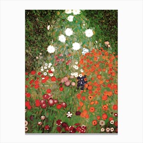 Klimt'S Garden 1 Canvas Print