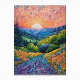 Sunset Road Canvas Print