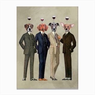 The Wineclub Canvas Print