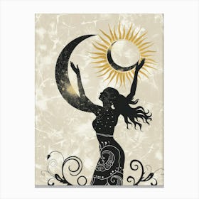 Tarot Card 2 Canvas Print