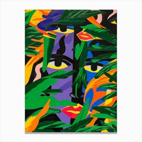 'The Face Of The Jungle' Canvas Print