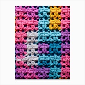 Modern Crochet Close Up Canvas Print