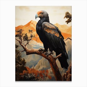 Dark And Moody Botanical California Condor 1 Canvas Print