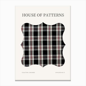 Checkered Pattern Poster 26 Canvas Print
