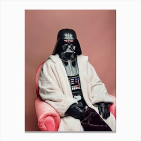 Darth Vader In Wes Anderson Style 32 Canvas Print