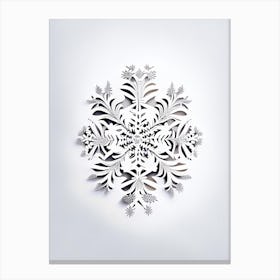 Nature, Snowflakes, Marker Art 1 Canvas Print