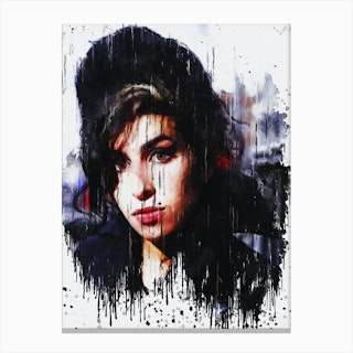 Amy Winehouse Pop Art Canvas Print by 2Toastdesign