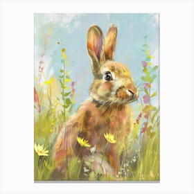 Rabbit Pastel Watercolour 4 Leinwandbild