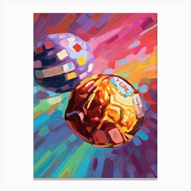 Disco Balls Oil Painting 3 Canvas Print