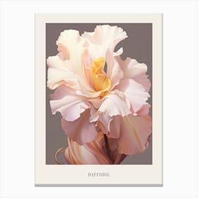 Floral Illustration Daffodil 3 Poster Canvas Print